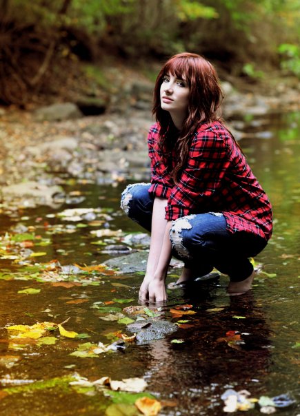 in the water